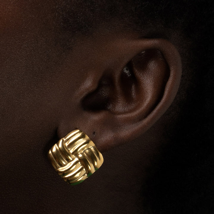 Hilde - Knot Stud Ohrringe Edelstahl