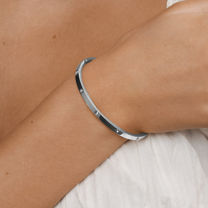 Fiona - Kristallarmband aus Edelstahl