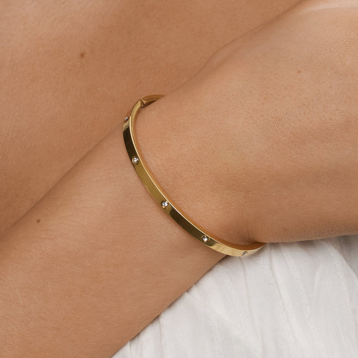 Fiona - Kristallarmband aus Edelstahl