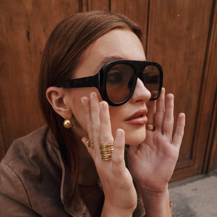 Selena – Chunky Ohrstecker Edelstahl