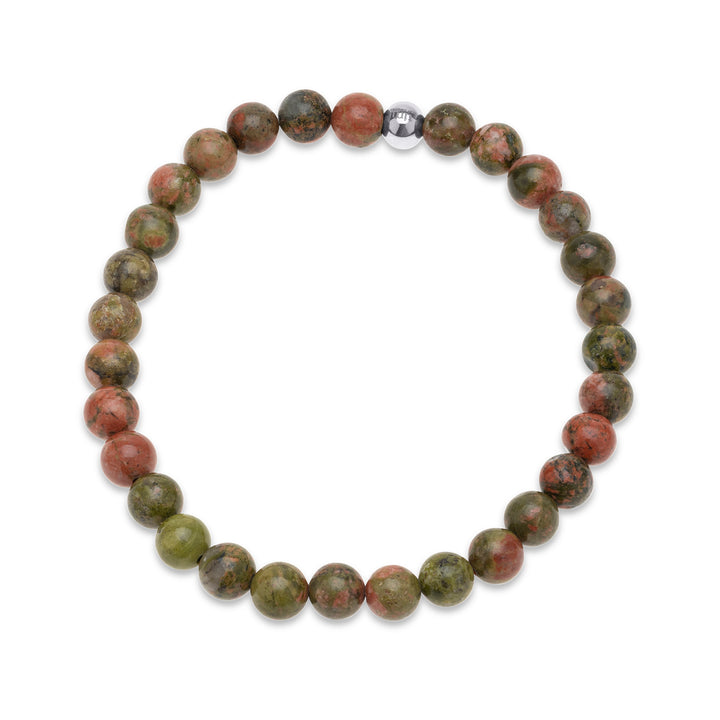 Erik - Steinperlenarmband Edelstahl