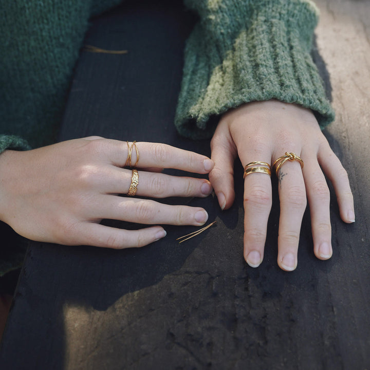Poppy – Knoten-Ring Edelstahl