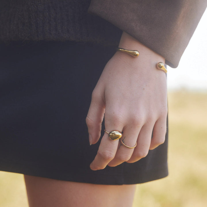 Farah - Statement Ring Edelstahl