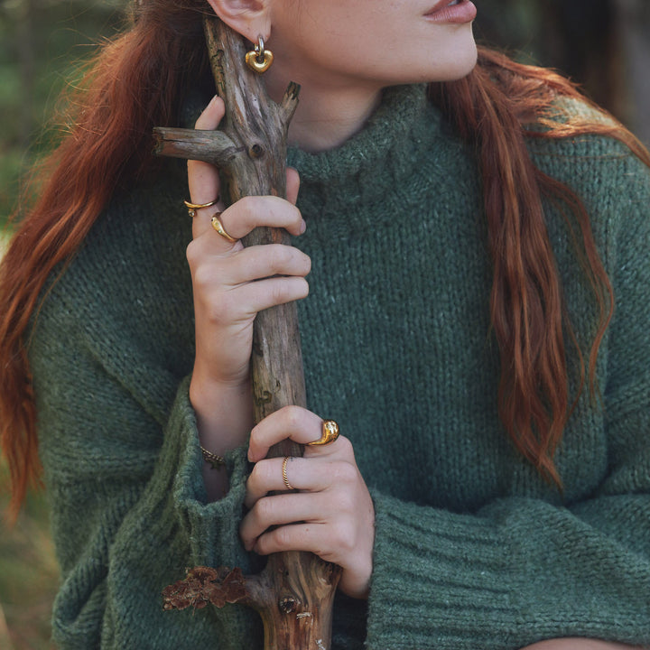 Farah - Statement Ring Edelstahl