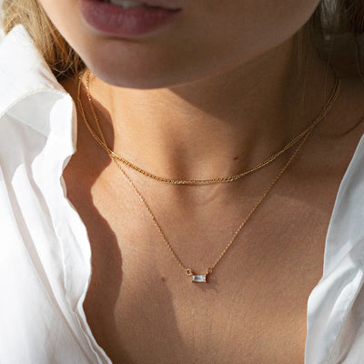 Leah Crystal Set Halskette und Ohrringe