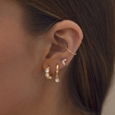 Leah Crystal Set Halskette und Ohrringe