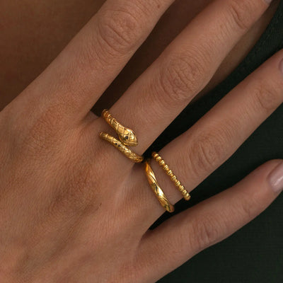 Joanna - Schlangenring Edelstahl