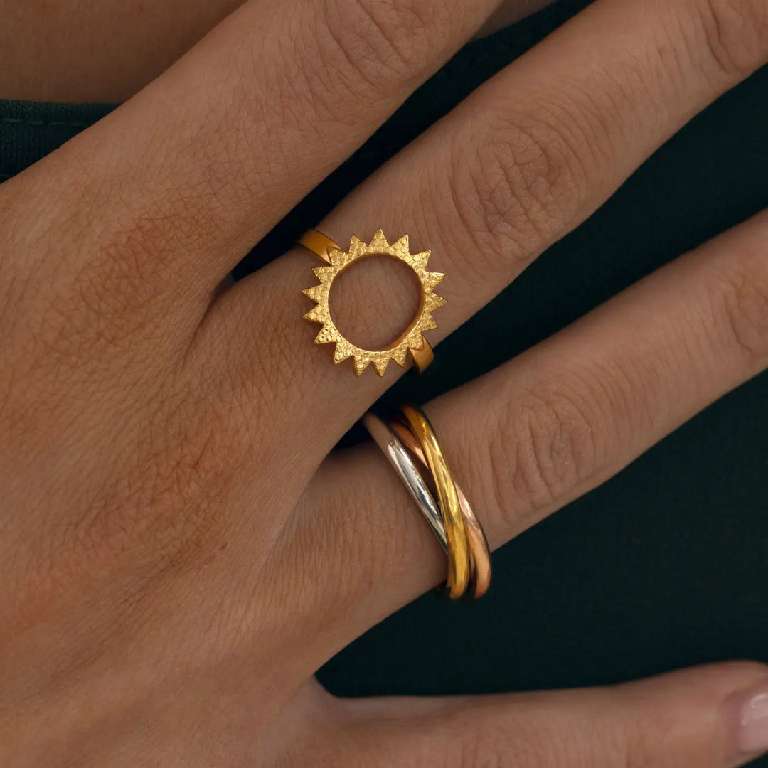 Jules - Dreifarbiger Ring aus Edelstahl Timi of Sweden