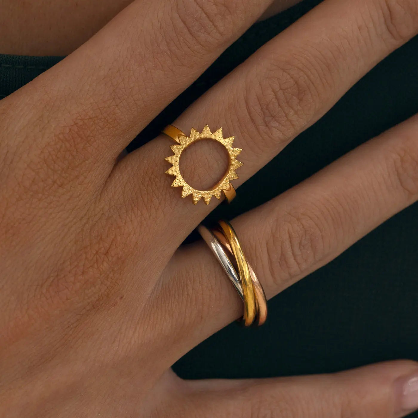 Jules - Triple Color Ring Edelstahl