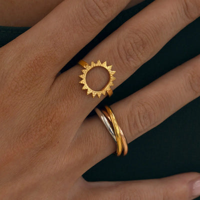Jules - Triple Color Ring Edelstahl