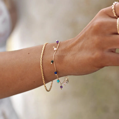 Eden - Gedrehtes Kettenarmband aus Edelstahl