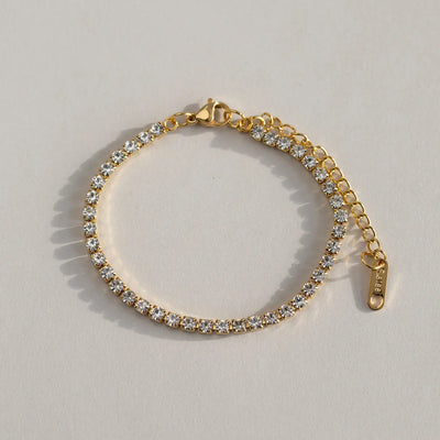 Ana - Tennisarmband Edelstahl