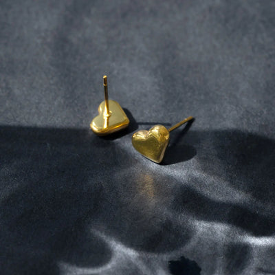 Sophia – Herz-Ohrstecker, 8 mm, Edelstahl
