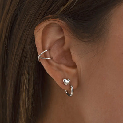 Sophia – Herz-Ohrstecker, 6 mm, Edelstahl