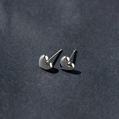 Sophia – Herz-Ohrstecker, 6 mm, Edelstahl
