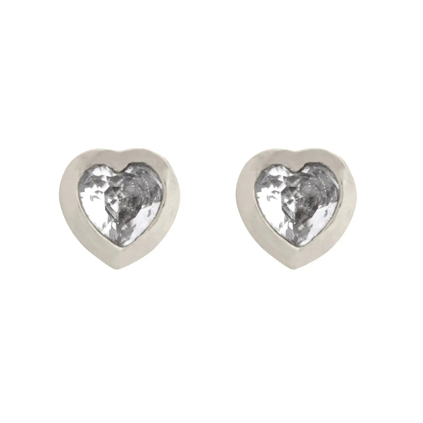 Gaya - Crystal Heart Stud Earrings