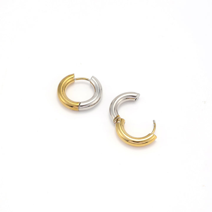 Lyn - Gold- und Silber-Duo-Ohrringe aus Edelstahl
