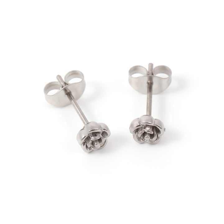 Nixie - Blumen Mini Steckerohrringe aus Edelstahl
