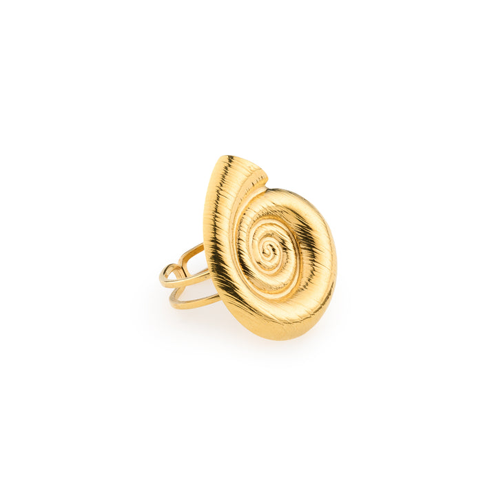 Ebba -  Seashell Adjustable Ring Stainless Steel