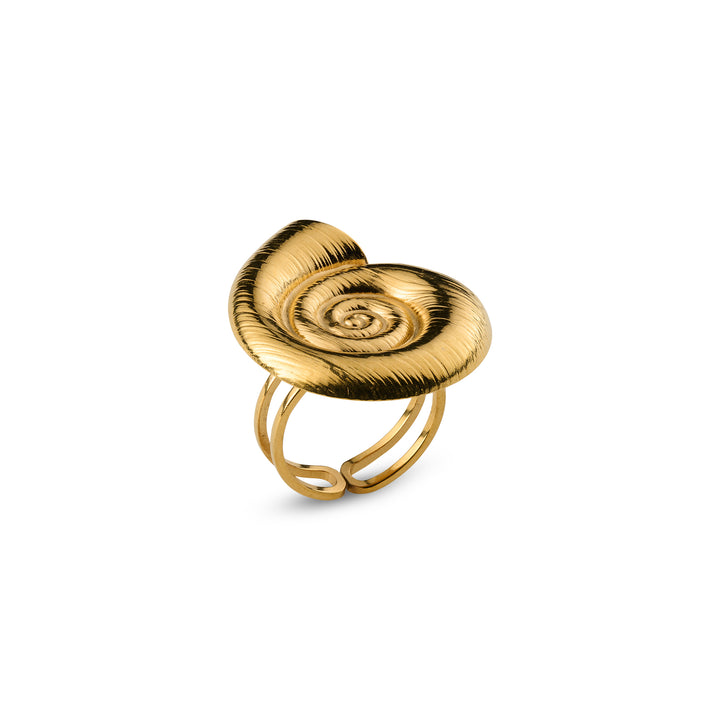 Ebba -  Seashell Adjustable Ring Stainless Steel