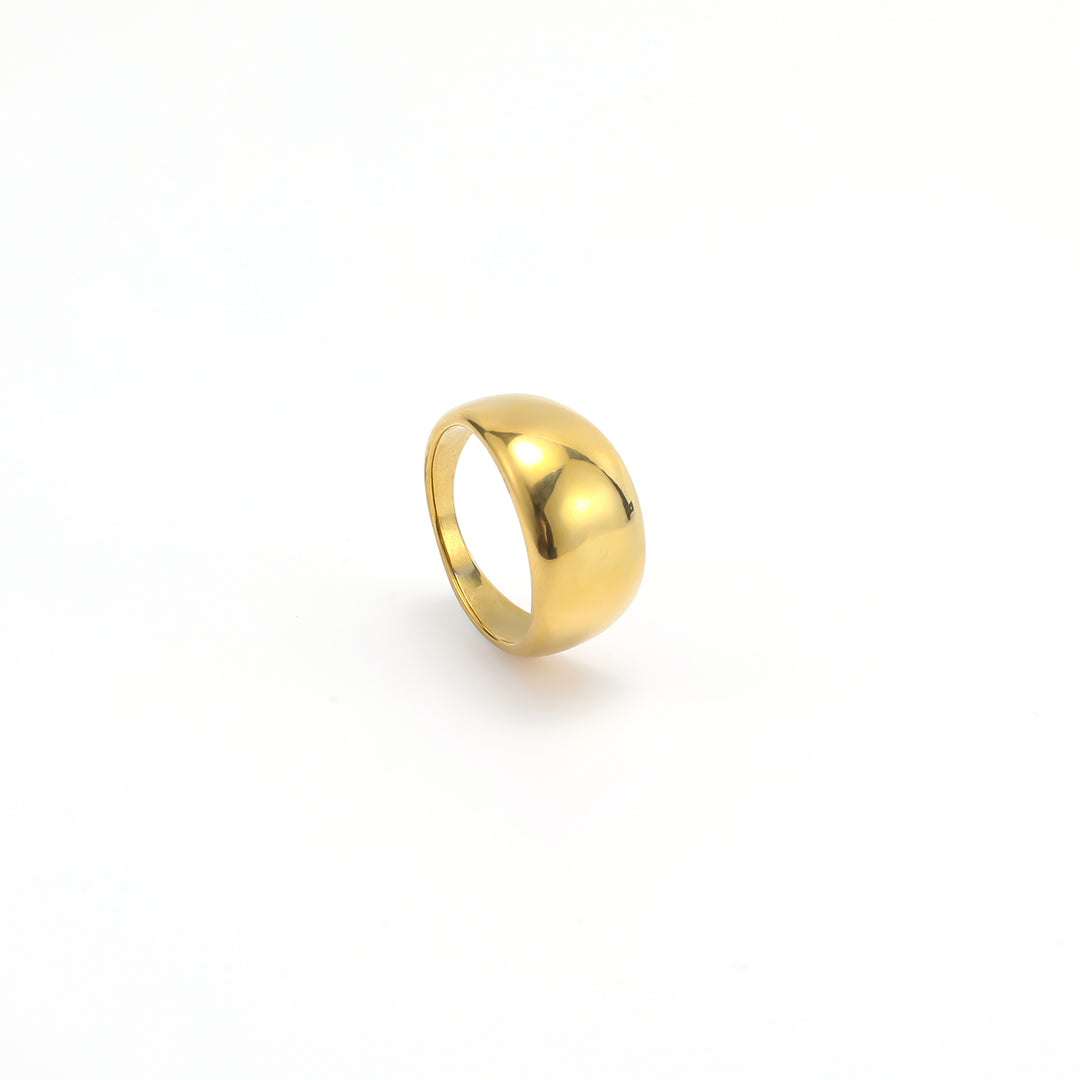 Venus - Kuppel Chunky Ring Edelstahl
