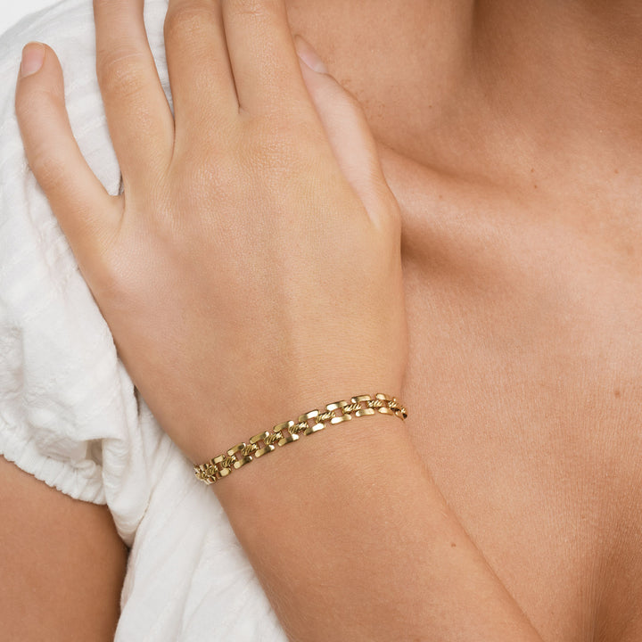 Olivia - Bismarck-Kettenarmband Edelstahl