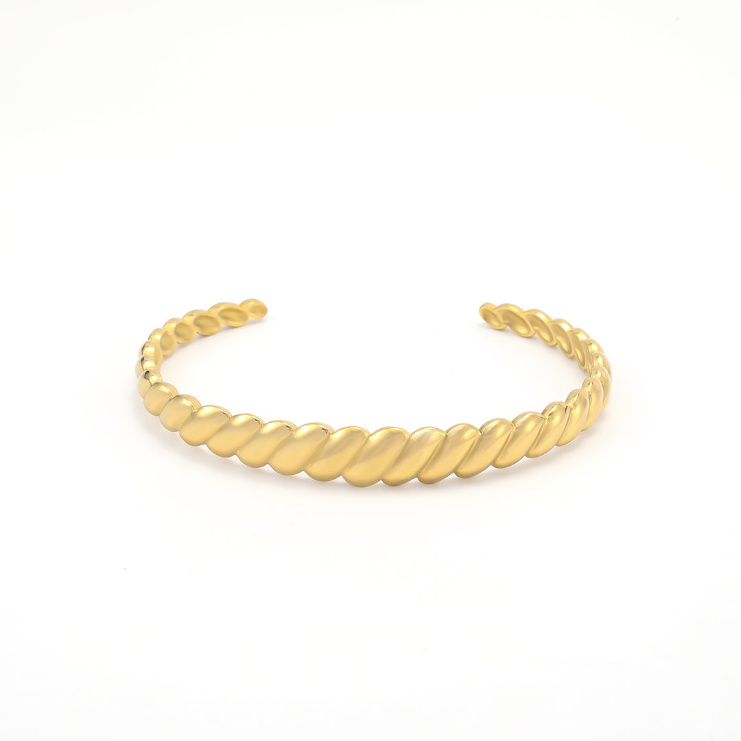 Isabel - Croissant-Armspange Edelstahl