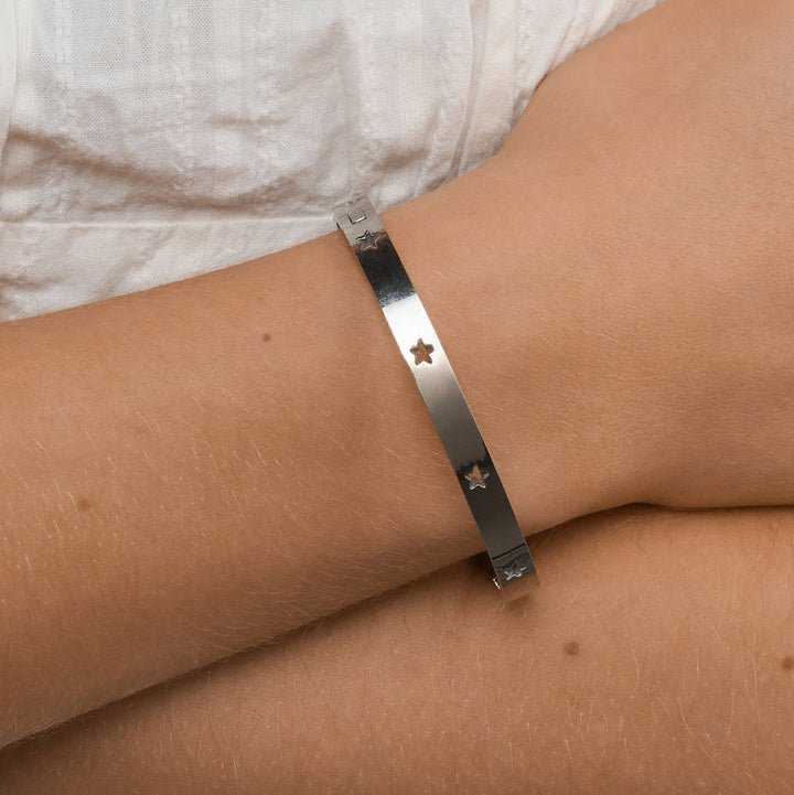 Leia - Star Bangle Armband aus Edelstahl