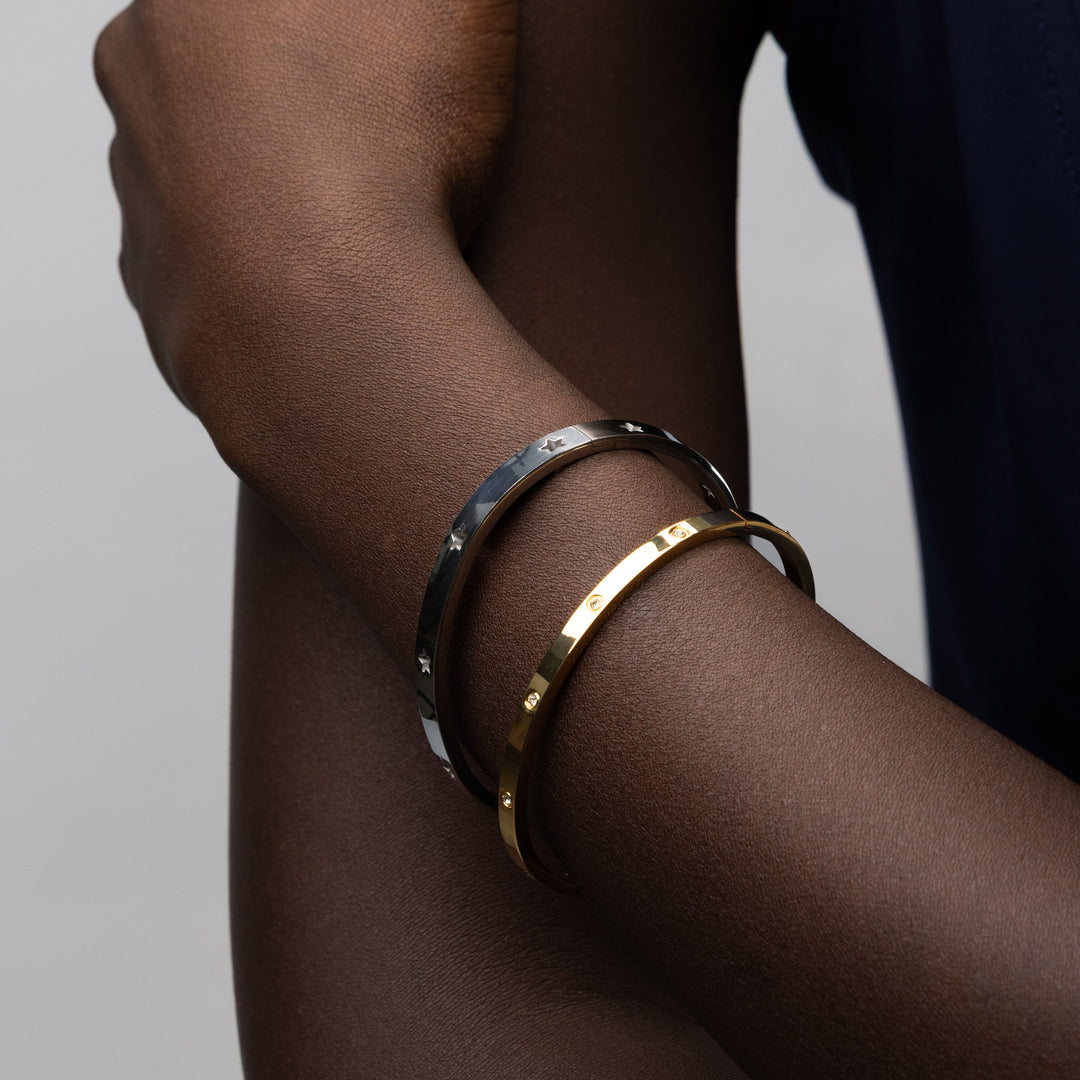 Leia - Star Bangle Armband aus Edelstahl