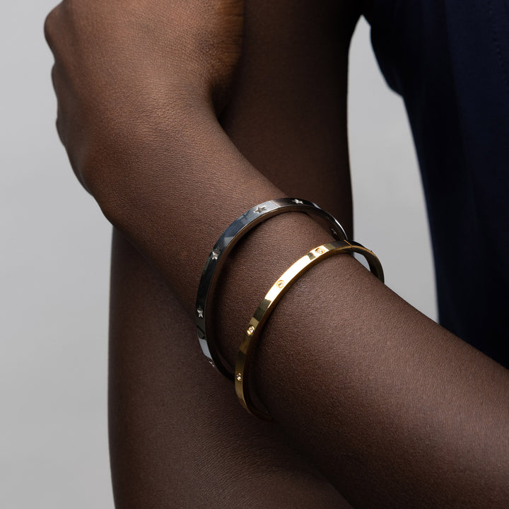 Leia - Star Bangle Armband aus Edelstahl
