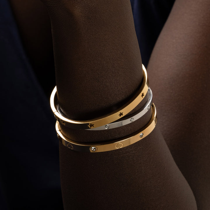 Leia - Star Bangle Armband aus Edelstahl