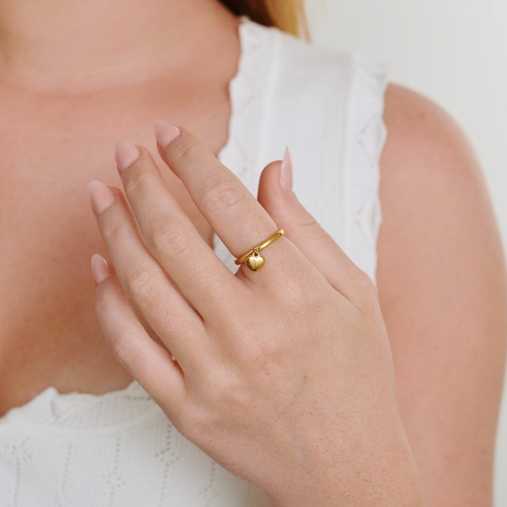 Iselin - Herzring Edelstahl