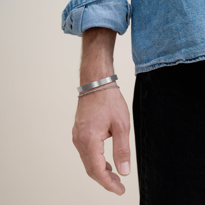 Tage - Bangle Armreif Edelstahl