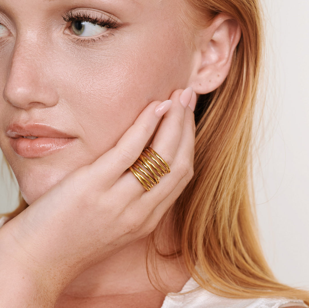 Kylie – Mehrschichtiger Ring Edelstahl