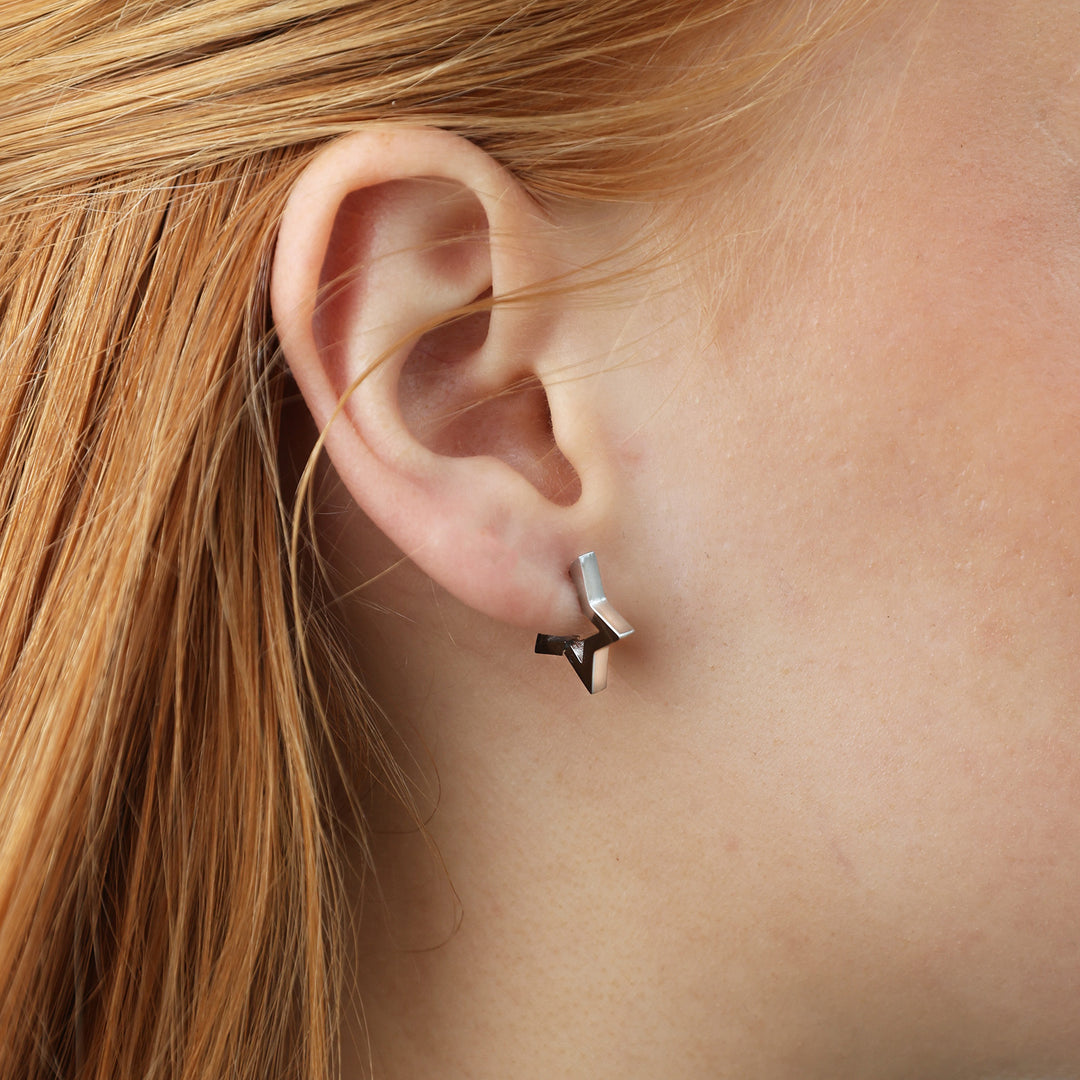 Vilda - Stern Creolen Ohrringe Edelstahl