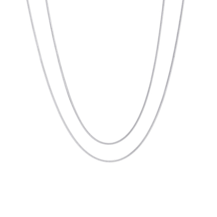 Silvia – Doppelte Snake-Kette Edelstahl