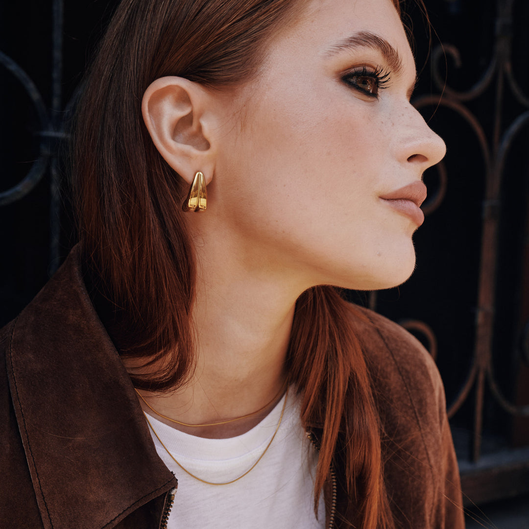 Silvia – Doppelte Snake-Kette Edelstahl