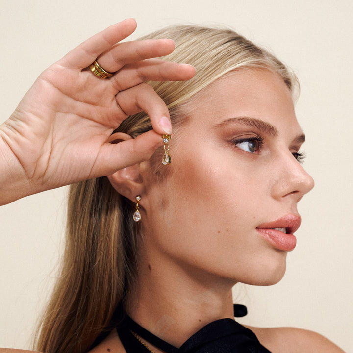 Roslyn – Kristall-Ohrstecker Edelstahl