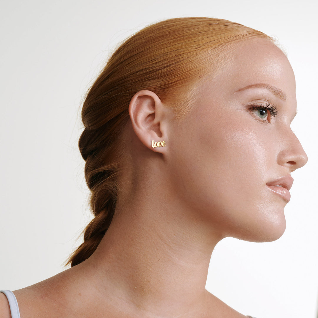 Ina - Ich liebe dich Ohrstecker Edelstahl