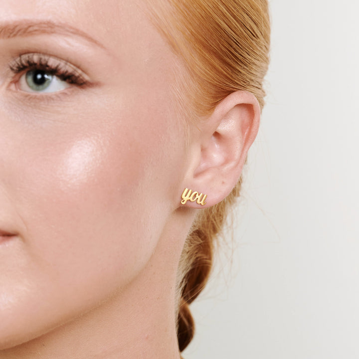 Ina - Ich liebe dich Ohrstecker Edelstahl