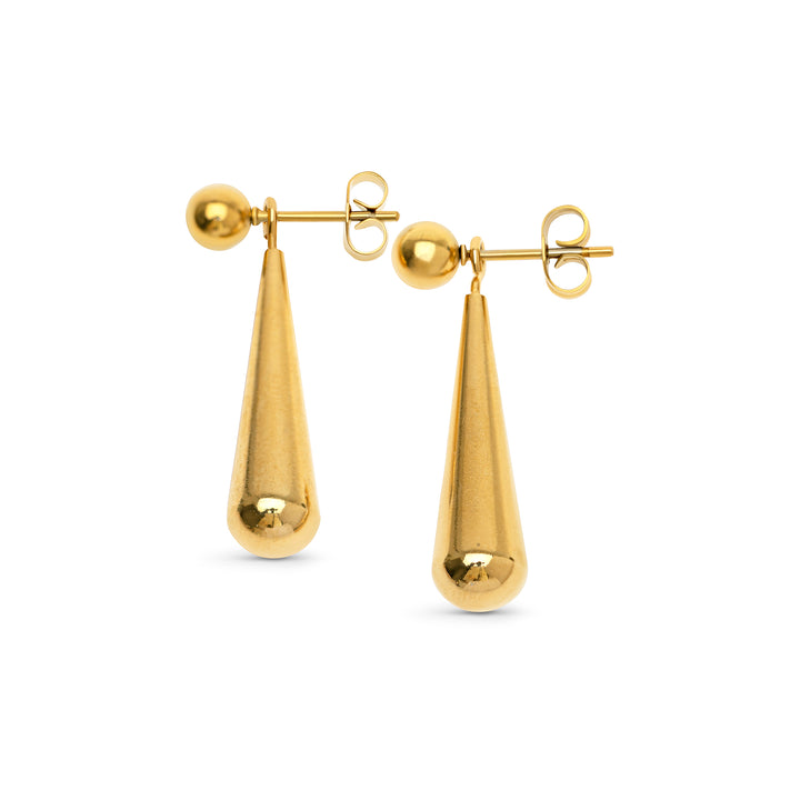 Alida - Tropfen-Steckerohrringe Edelstahl