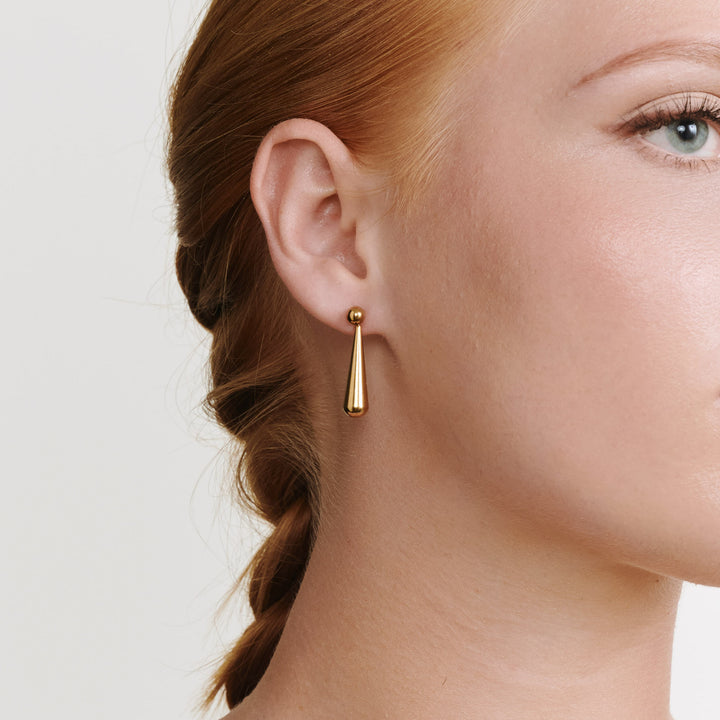 Alida - Tropfen-Steckerohrringe Edelstahl