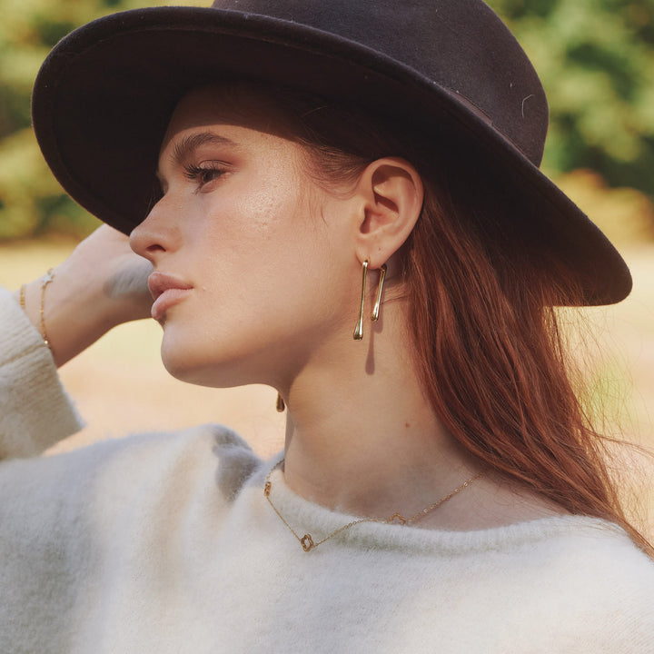 Corinne - Tropfen Studs Ohrringe Edelstahl