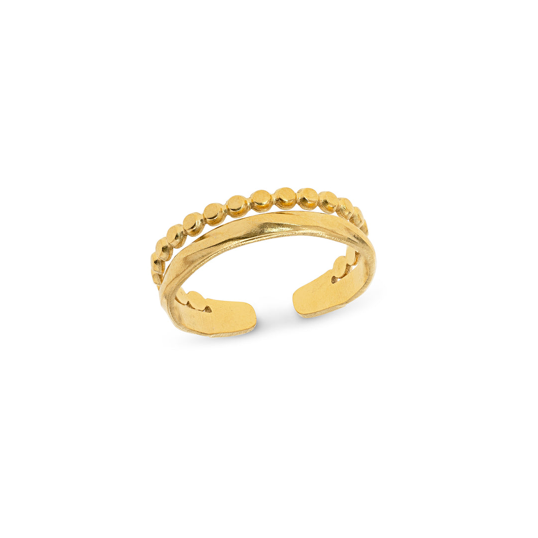 Polly - Duo Ring Edelstahl