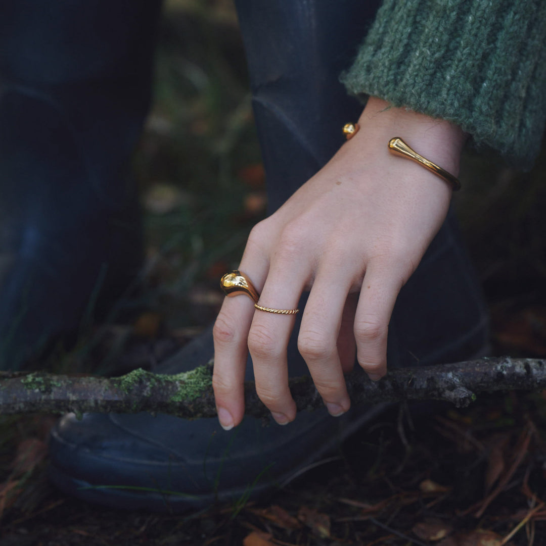 Elna - Struktur Ring Edelstahl