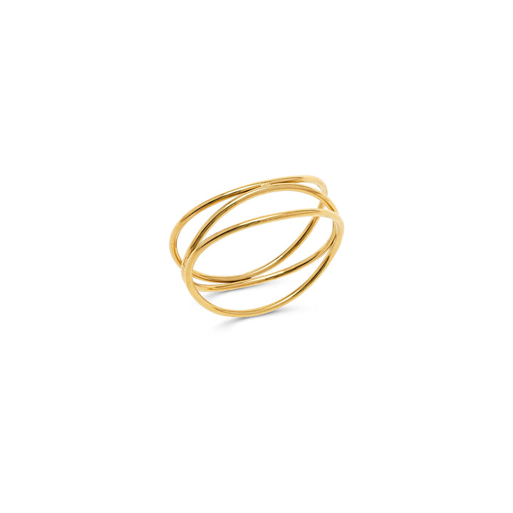 Maria - Ineinander Verschlungener Ring Edelstahl