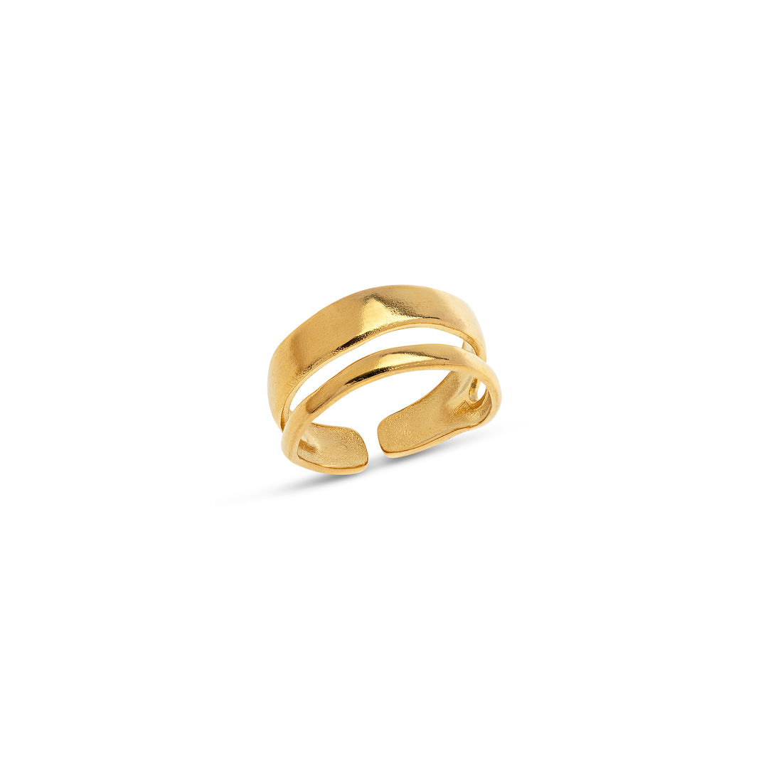 Willa - Eleganter Duo-Ring Edelstahl