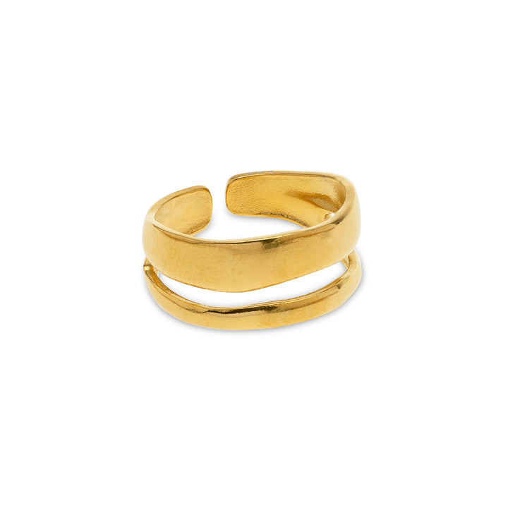 Willa - Eleganter Duo-Ring Edelstahl