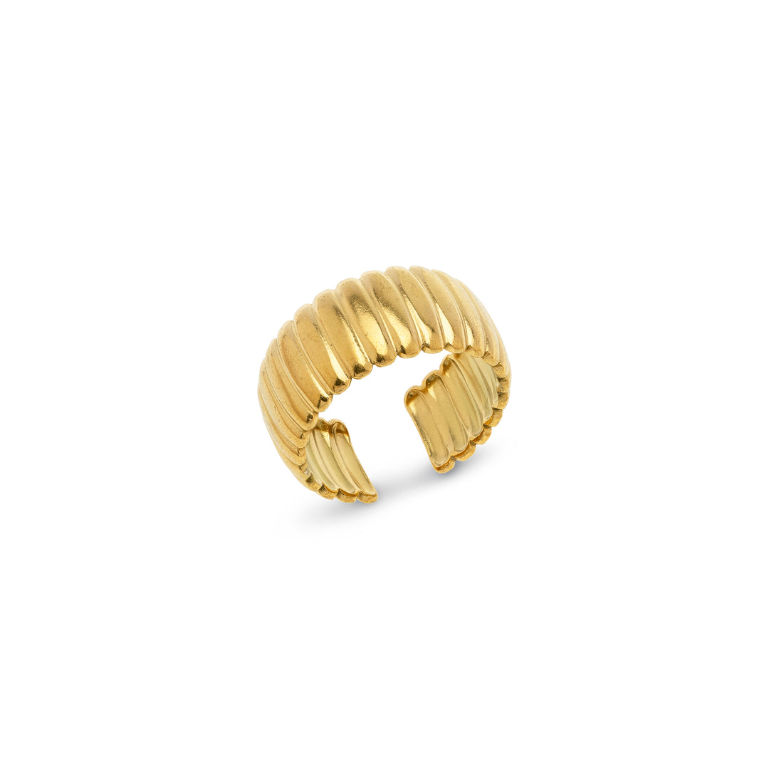 Nova – Geriffelter Ring Edelstahl