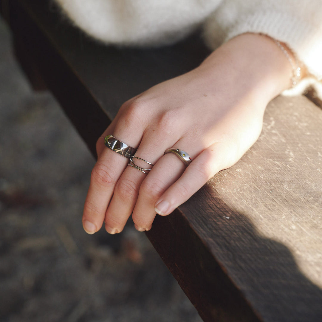 Ru – Spike-Ring Edelstahl